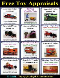 Buying Vintage Space Toys any conditon Buddy L Museum buying tin toys made in Japan, Germany, America Free Toy Appraisal