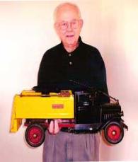 Mr Buddy Dillard with his childhood Buddy L Truck, Buddy L Toys Wanted Buddy L Museum buying Louis Marx Tin Toys, Buddy L Trains, Buddy L Cars Buddy l outdoor railroad, Buying Linemar Japanese Tin Toys, Vintage German Tin Cars Free Toy Appraisals